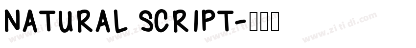 NATURAL SCRIPT字体转换